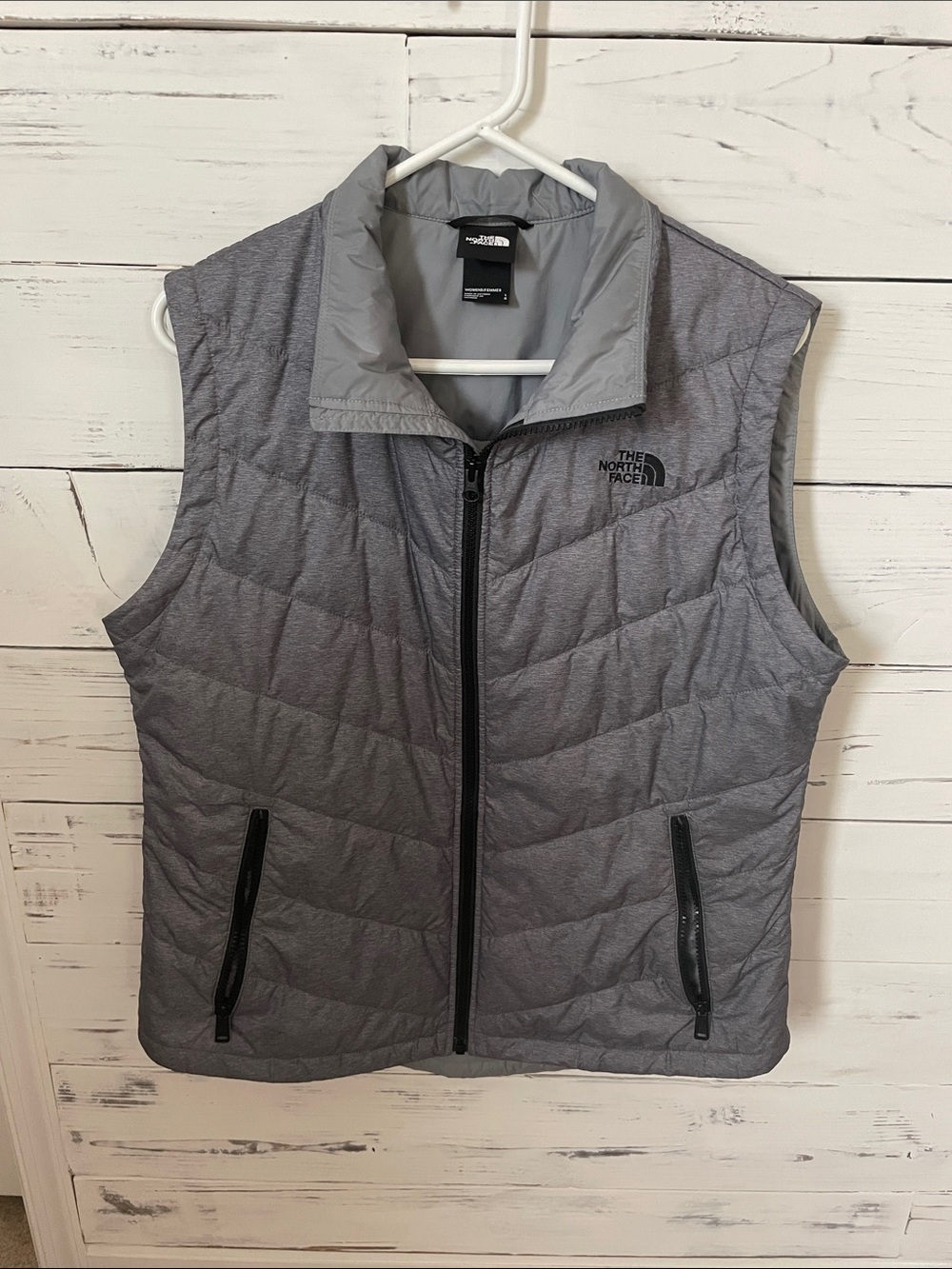 The North Face Womens Quilted Grey Packable Vest